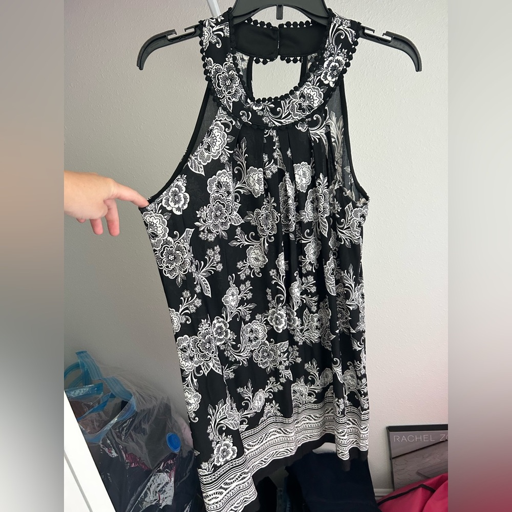Black and white dress